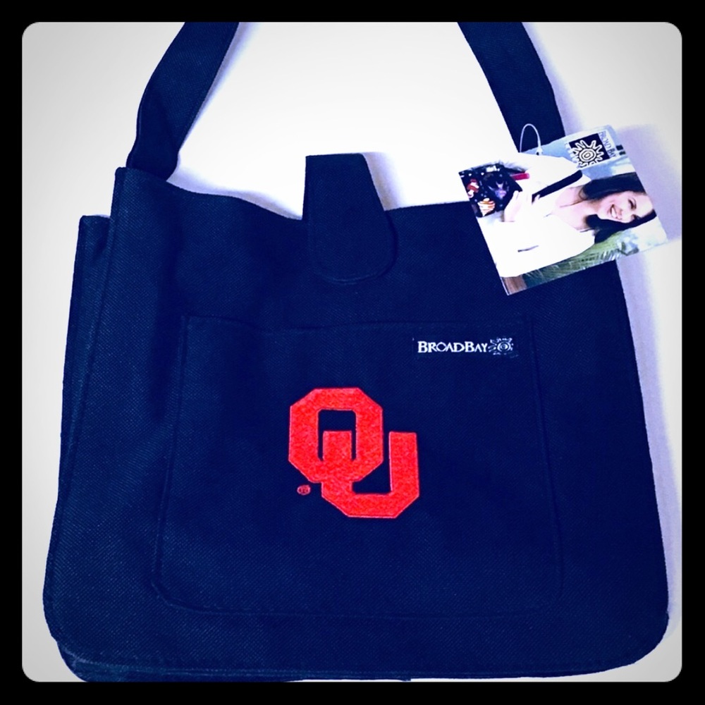 NCAA Oklahoma Hand Bag Make Cup Broadbay Black
